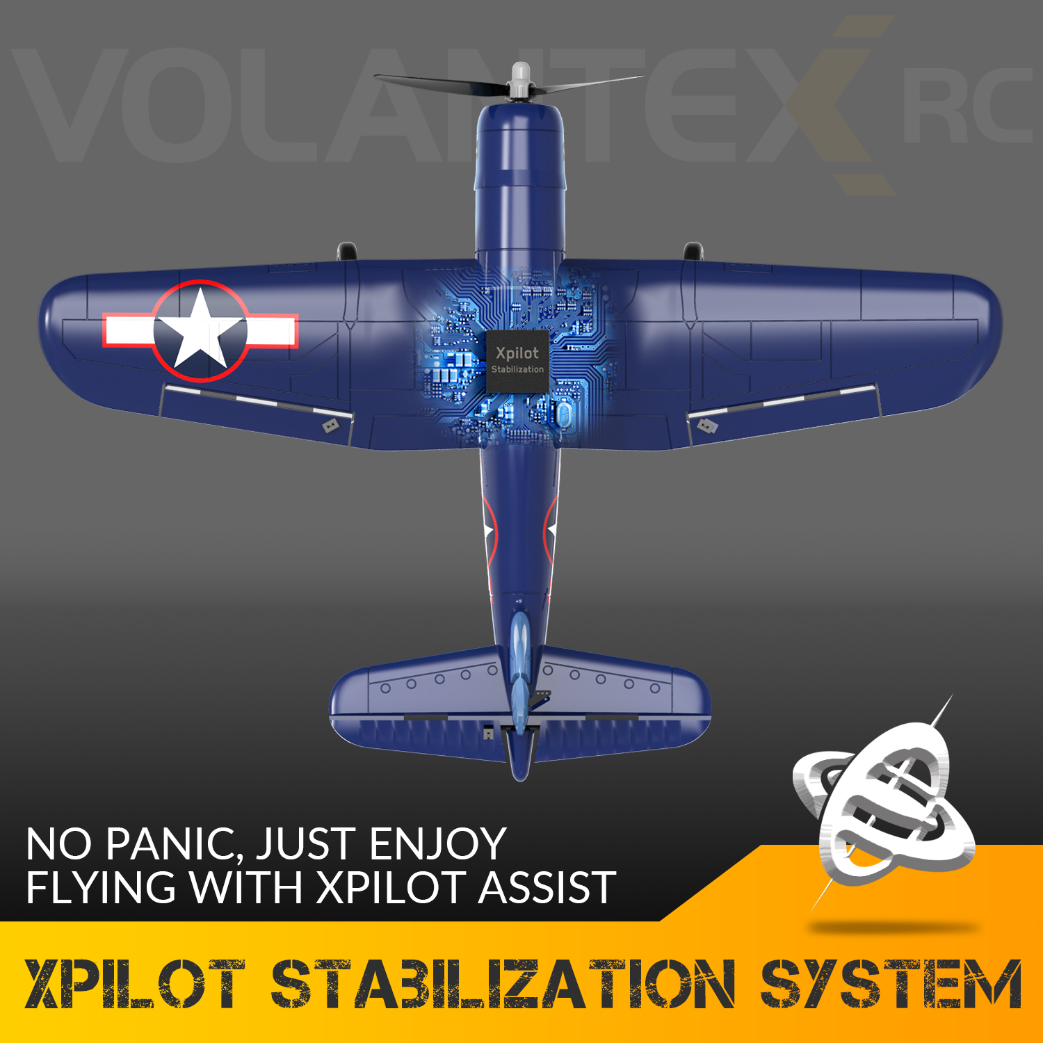 VolantexRC-Mini-F4U-V2-EPP-Spannweite-400mm-24G-4CH-6-Achsen-Gyro-Ein-Tasten-Kunstflug-XPilot-Stabil-1989260-8